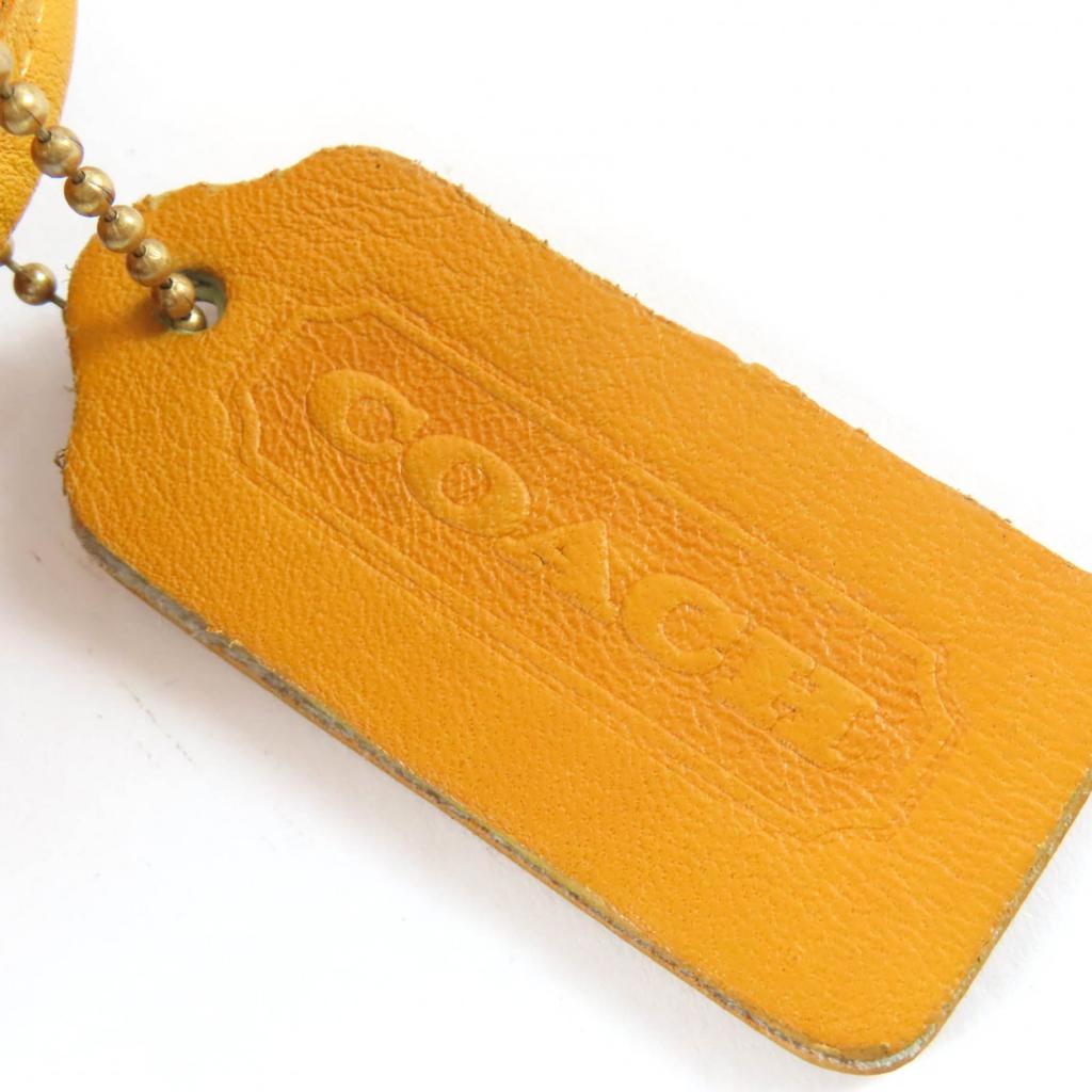 Excellent COACH Rare Color Old Coach Glove Leather One-Shoulder Bag Yellow 9047 Used