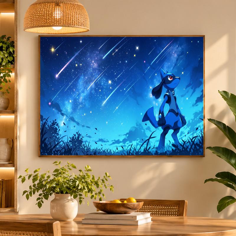 5D Diamond Painting Lucario DIY Full Drill Diamond Art Kit Home Decoration