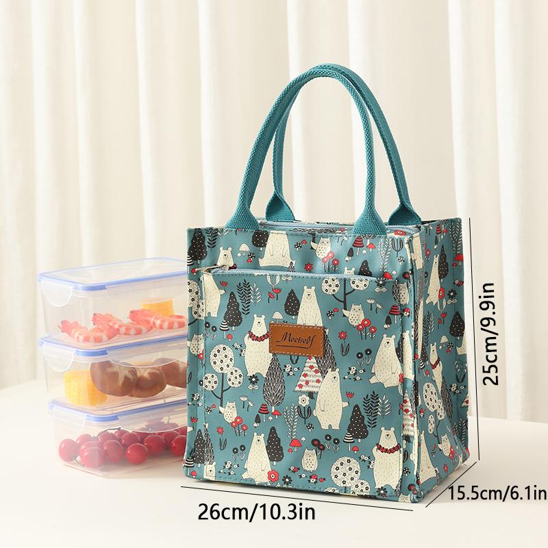 Waterproof Handbag, Oxford Waterproof Fabric, Large Capacity, Versatile Shopping Bag, Lunch Bag, Office Worker Commuting