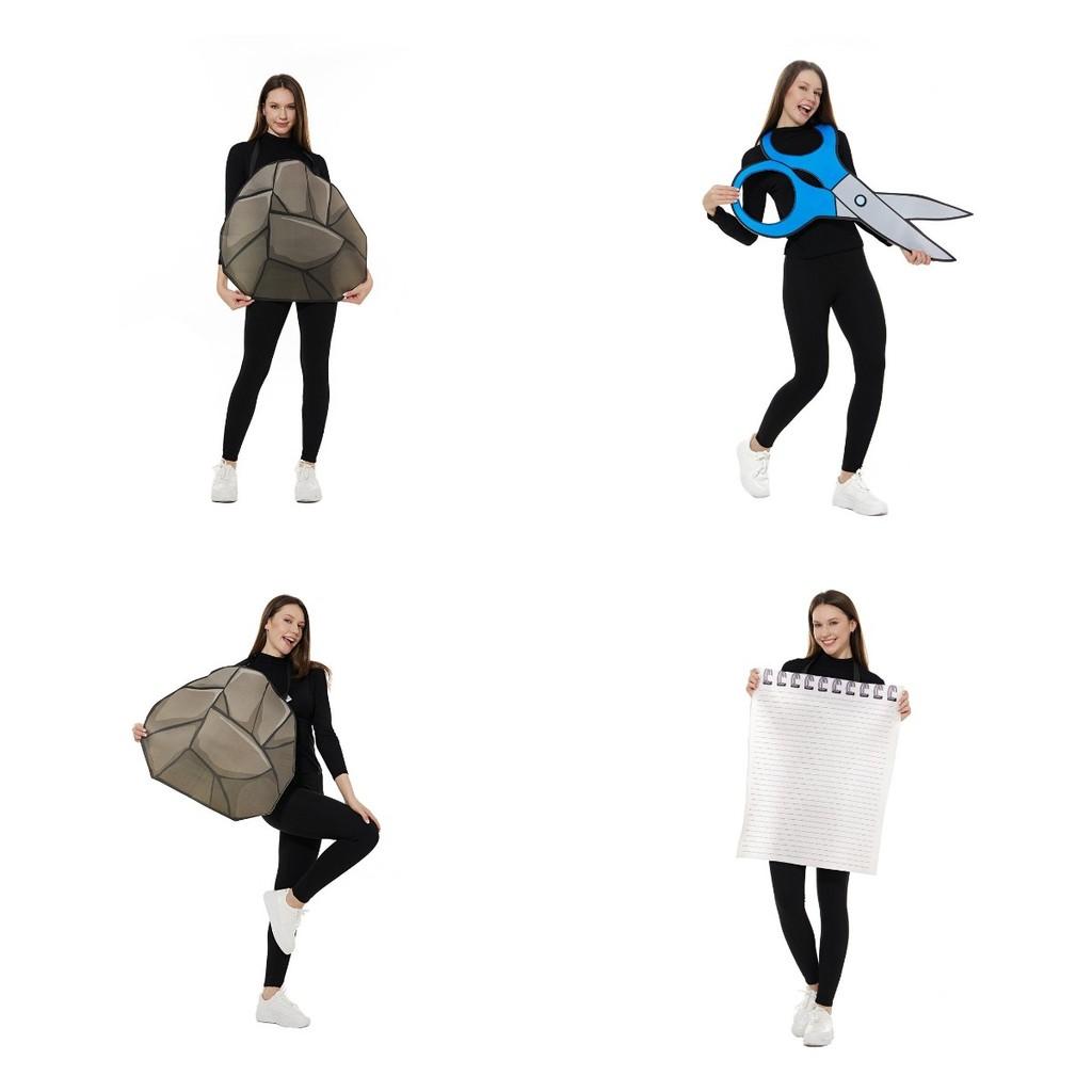 Scissors Paper Rock Cosplay Costumes Funny Party Bar Show Costumes Halloween