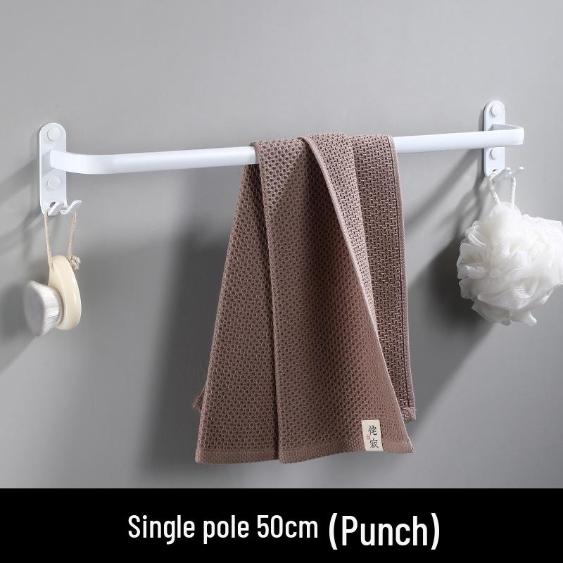 Weißer Space-Aluminium Mehrschichtiger Badezimmer-Handtuchhalter - Drei Stangen