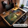Tree of Life Theme Custom Mouse Pad Personalized With Name Text Customized Desk Mat For Office Home Decor