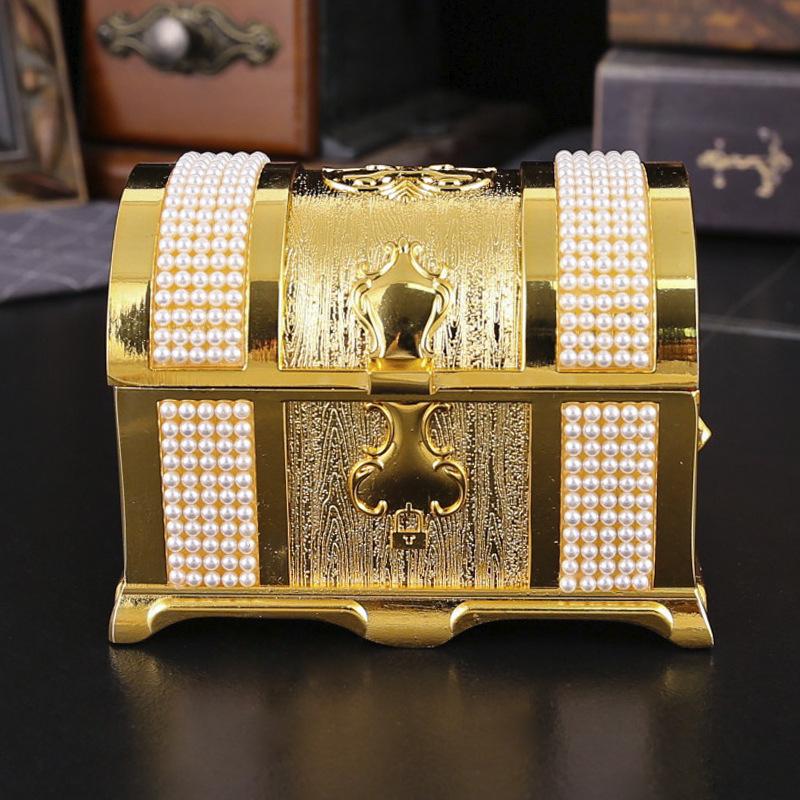 Luksusowy retro pudełko na biżuterię księżniczki Europejskie metalowe pudełko na biżuterię wykwintny emaliowany naszyjnik biżuteria wysokiej klasy pudełko do przechowywania