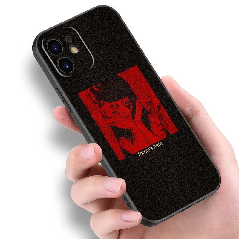 

Чехол с изображением комиксов ужасов junji ito Tomie Tees Glitchcore для Apple iPhone 14 13 12 Mini 11 Pro Max 7 8 XR X XS 7 8 Plus SE 2020 2022 iPhone SE 2022