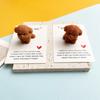 1 PC DIY Cute Teddy Resin Pocket Hug Card, Puppy Series Figurine Gift Card, Holiday Gift
