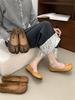 Pig'S Trotters, Split-Toed Horseshoe Shoes, Women'S Single Shoes, Spring And Autumn Evening Shoes, Doudou Shoes, One-Pedal Flats