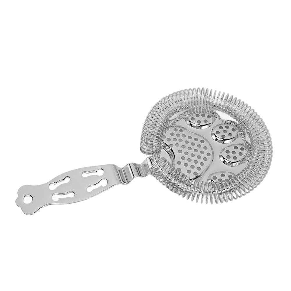 304 Stainless Steel Cocktail Strainer Silver Ice Filtration Perfect Accessory Drink Strainer Bars