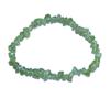 Women's Elastic Crushed Stone Bracelet with Malachite & Yellow Crystal - Street Style