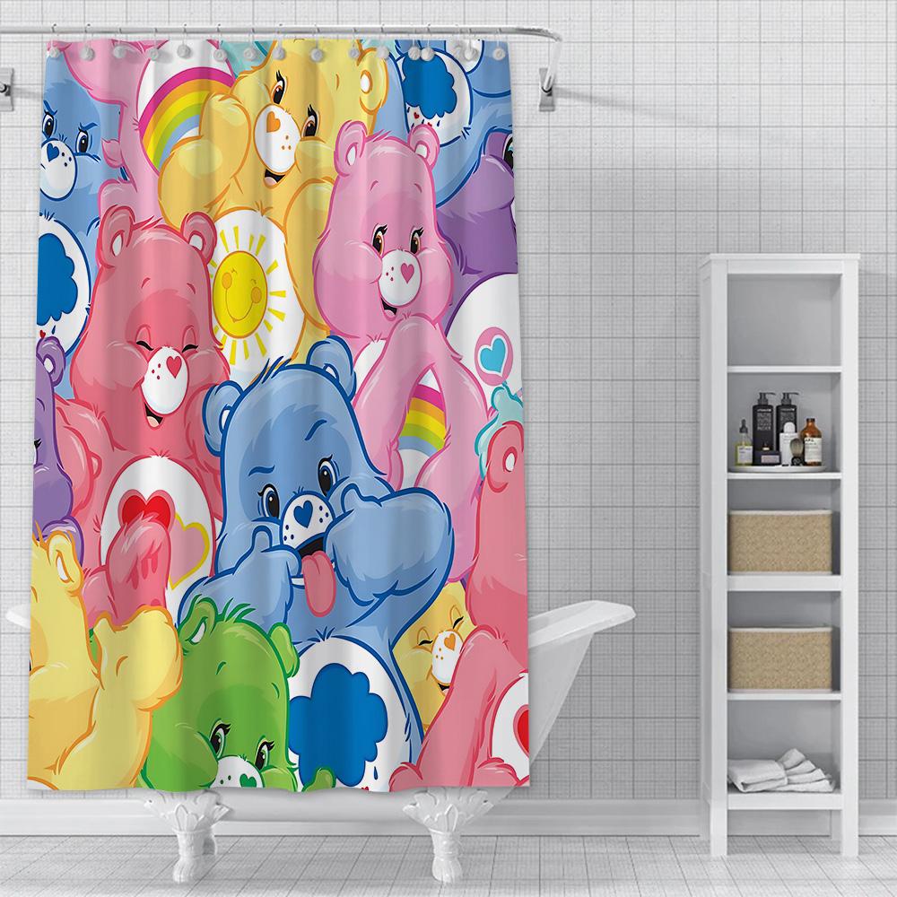 Care Rears Shower Curtain Waterproof Polyester Fabric Paint Colorful Bath Curtains Home Bathroom Decor Curtain With Hook