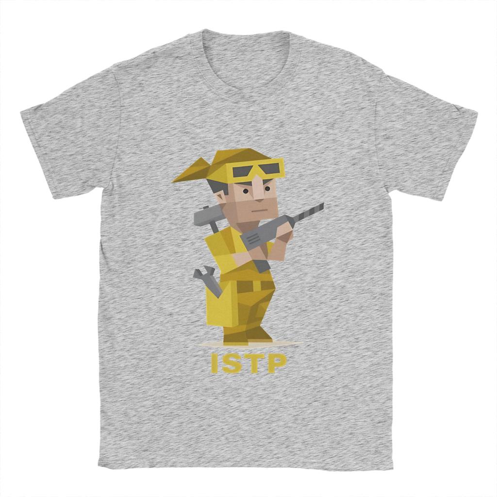 ISTP MBTI Men T Shirts Novelty Tee Shirt Short Sleeve O Neck T-Shirt 100% Cotton Printing Clothing