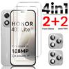 Dla Honor 400 Lite 5G Szkło 4 w 1 9H Ochrona ekranu Honar Honer 400Lite Light Hartowane Szkło Honor400Lite 2025 Szkła na aparat