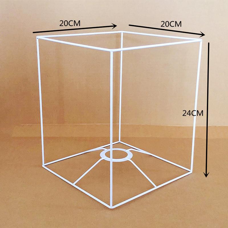 Χειροποίητος Πλαίσιο Αμπαζού Τέχνης με Σχοινί DIY: Στρογγυλά & Τετράγωνα Σιδερένια Εξαρτήματα για Επιτραπέζια Φωτιστικά