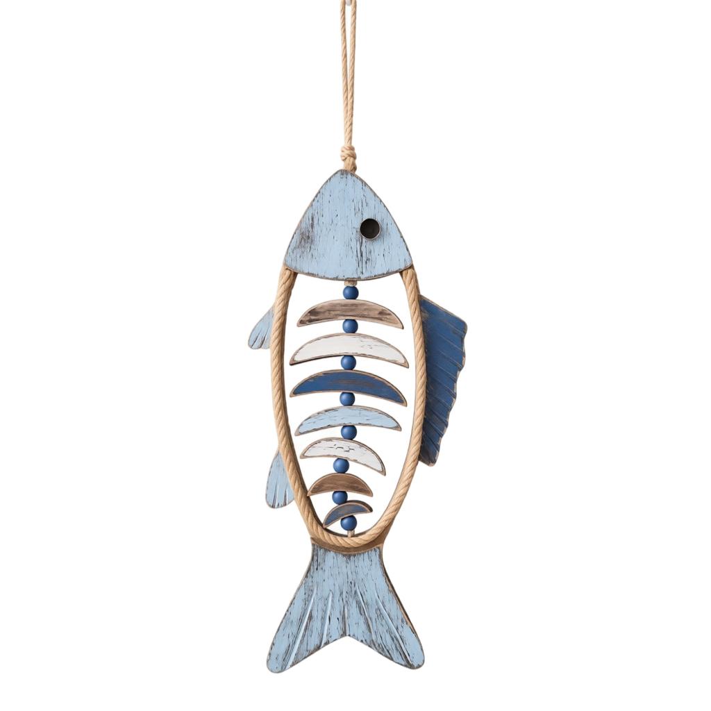 Mediterranean 3D Fish Wall Hanging Decor for Living Room, Bathroom, Theme