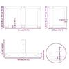 VidaXL Coffee Table Legs T-Shape, 2 Pieces, Black, 50 X 25 X (30-31) Cm, Steel 4013008