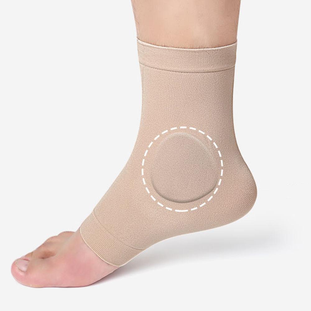 1 Pair Gel Pads Ice Skating Padded Protection Socks Malleolar Sleeves Protection of Front Foot Shin Achilles Tendon Heel  Socks