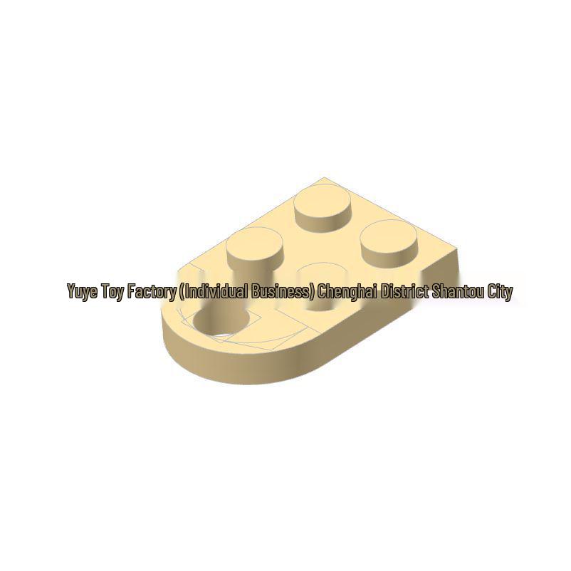 Universal 2x2 Round Edge Plate with Hole - MOC Building Block Accessory 0.5kg