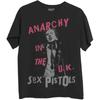 Men's Sex Pistols Anarchy In The Uk T-shirt X-Large Black