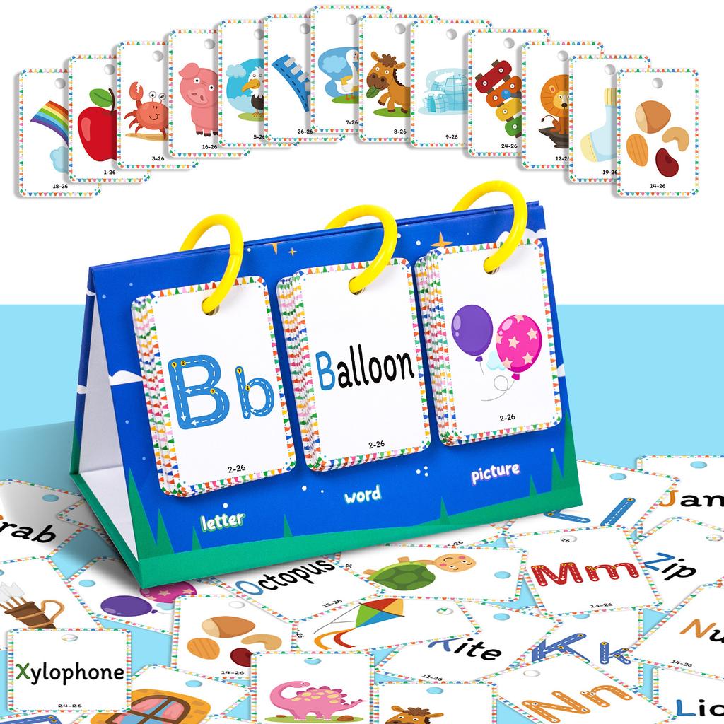 Non-Toxic Children'S Table Model Visual Word Education Card 78Pcs Early Education English Letter Cognitive Word Card Educational Toys