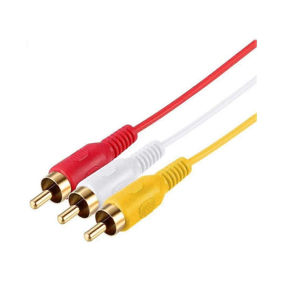 HDMI to RCA Cable 1080P HDMI Male to 3 RCA S-Video AV Audio Cable Cord Adapter for TV HDTV DVD