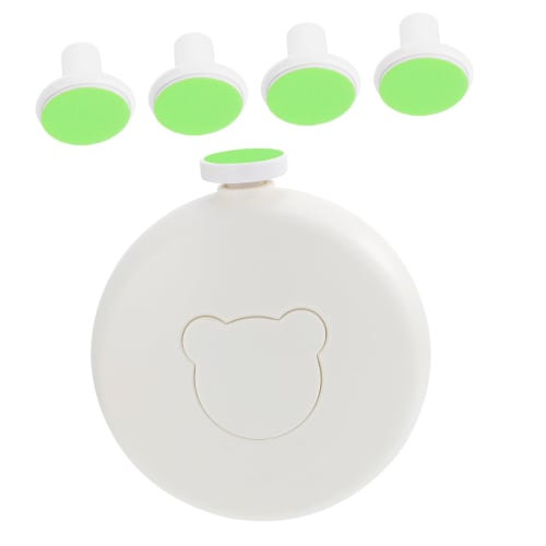 TOVINANNA 10-Piece Replacement Grinding Heads for Electric Nail Files, Baby Nail Trimmers, Plastic, Green