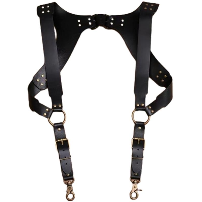 Панк Боди Цепь Холтеры Пояс для Ночного Клуба Портупея Нагрудная Цепь Панк Боди Портупея Сексуальная Мужская Нагрудная Портупея 1 чёрный