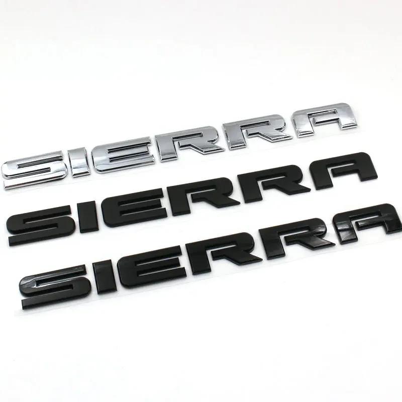 Dgwxr9 SIERRA New Old Letter Logo Car Stickers for GMC Sierra Original Rear Boot Label Trunk Modified Accessories Decoration Decals