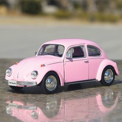 Volkswagen Beetle 1967 Retro Klasické auto Simulace Odlitek & Hračka Vozidlo Zatáhni zpět & Dveře se otevírají RMZ city 1:36 dárků ze slitinových modelů pro děti