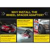 2Pieces PCD 5x114.3 CB 64.1mm Wheel Spacers Adapter Suit for 5 Lugs Honda Universal Series Car 15/20/25/30/40/45mm M12x1.5