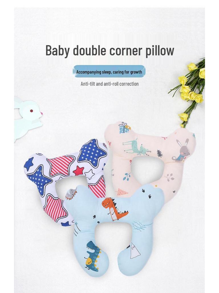 Baby Head & Neck Support Pillow - Anti-Flat Head Protection for Strollers & Car Seats