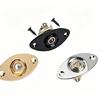 Metal Mounting Plate for Single Cut Electric Guitar Output Socket Repair and Routine Hardware Maintenance Work