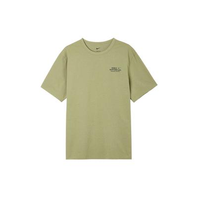 Koszulka z nadrukiem logo Hyverse Dri-FIT UV z okrągłym dekoltem 1 Męskie Góry Oliwkowe DX0907-276