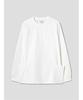 SHIFT.G Woven Mix Sweatshirts White