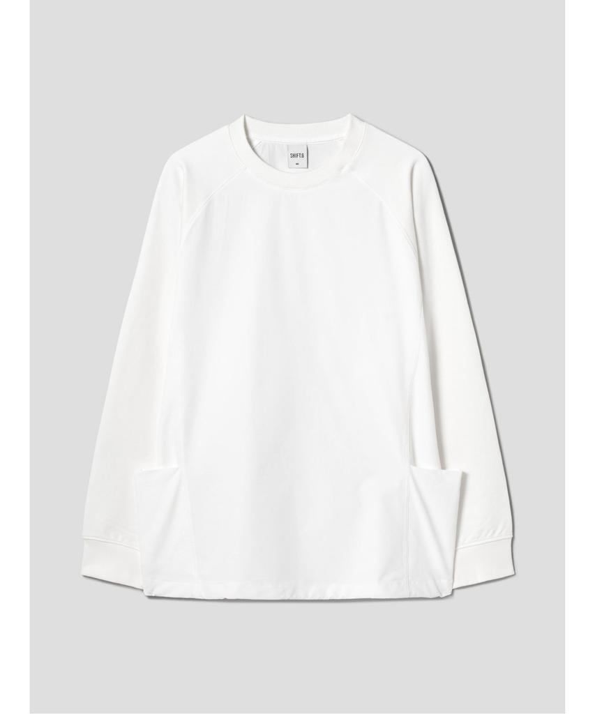 SHIFT.G Woven Mix Sweatshirts White