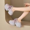 Baotou half slippers women's summer 2025 new outer wear sequins versatile mesh dad shoes breathable thick-soled lazy sandals