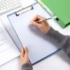 1Pcs Plastic Writing Clipboard Blue Menu Bill Folder New Clip File Organize  Paper Ticket Storage