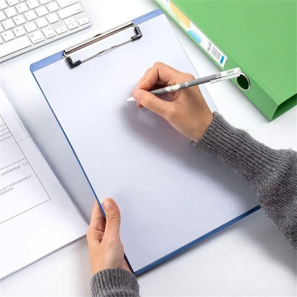 1Pcs Blue Writing Clipboard A4/A5/A6 Menu Bill Folder Writing Pad Board Paper Ticket Storage