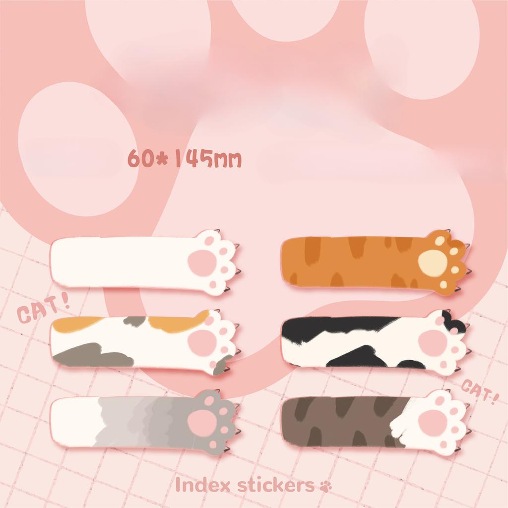 180Pcs/set Sweet Cartoon Sticky Note for Student Kawaii Kitten Scrapbooking Memo Pad Cute Student Index Label Sticky Note