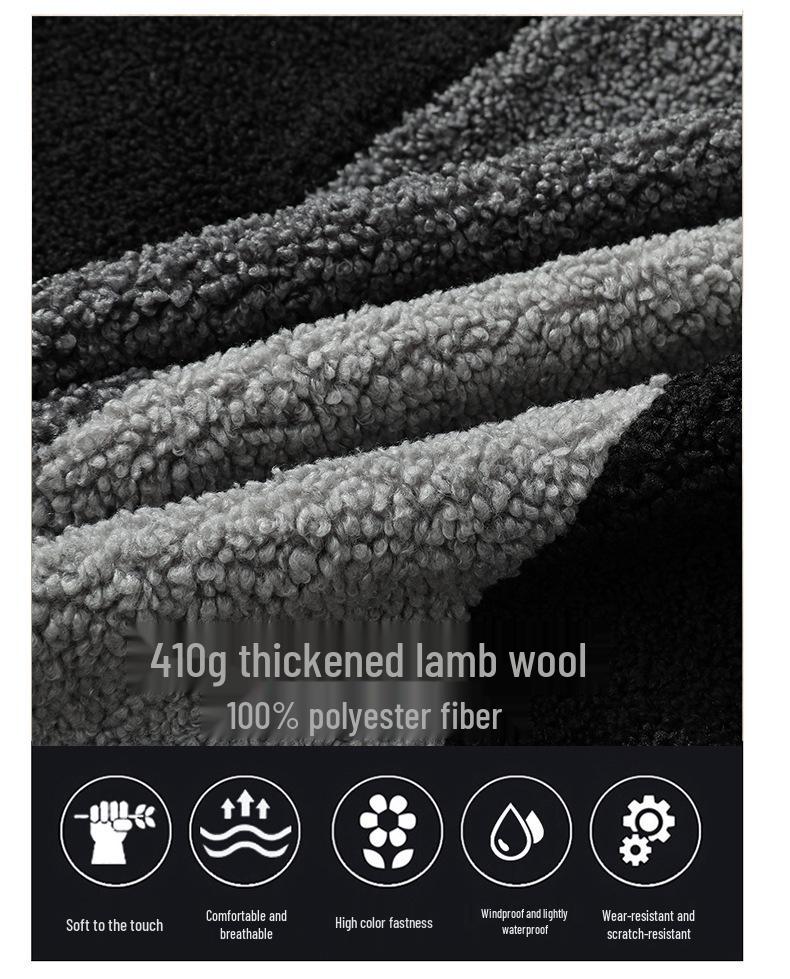 Men’s Oversized Lambswool Cotton Winter Jacket