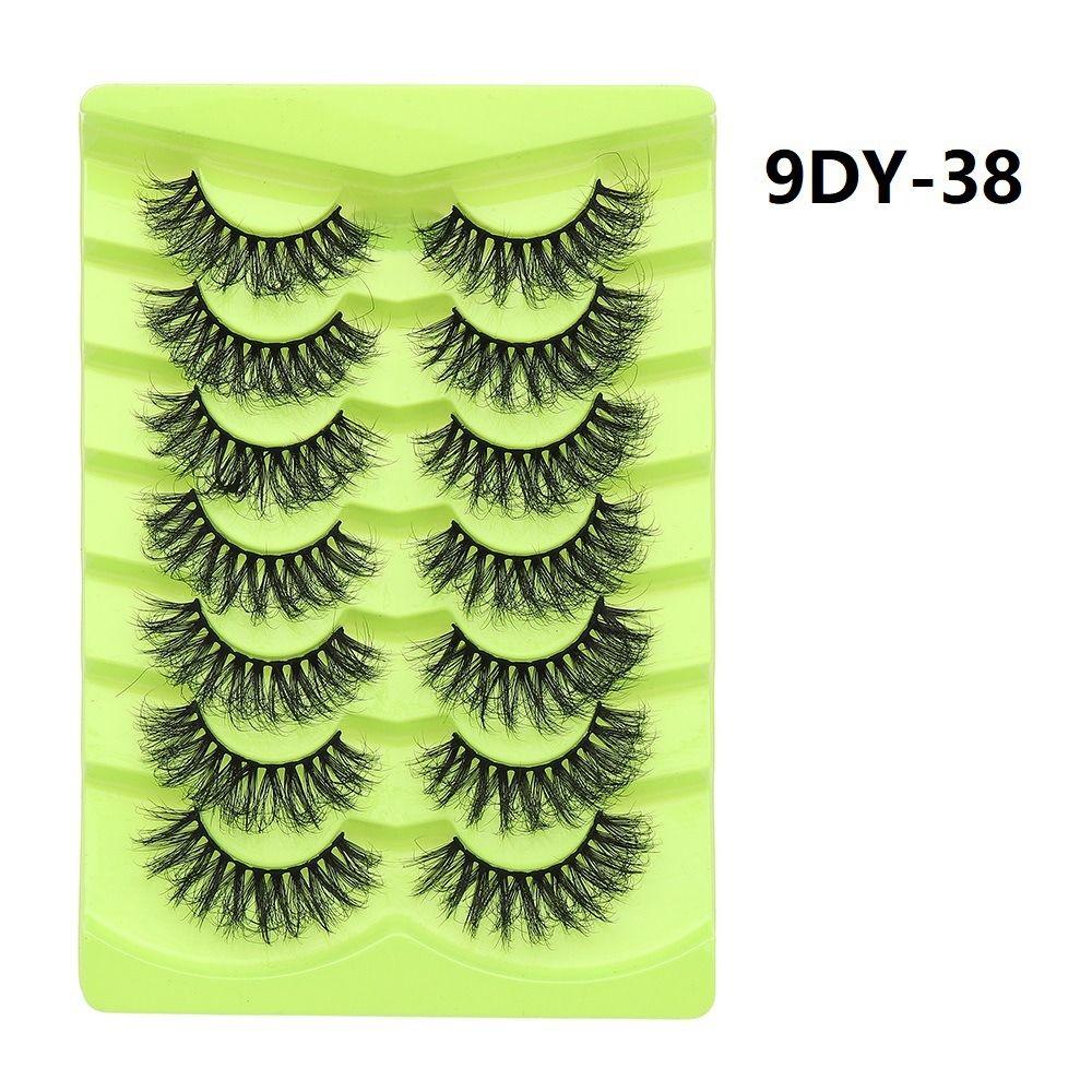 7 Pairs Natural Long False Eyelashes Thick Fluffy Lashes 3D Mink Lashes  Cosmetic Tool