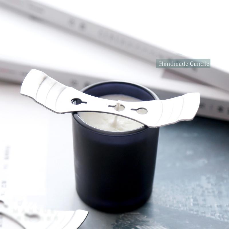 10/20 Stück Metall Kerzendocht Halter Zentrierhilfe DIY Kerzenherstellungsset Schmelzkern Hilfswerkzeug Dochtfixierer Befestigungsclip