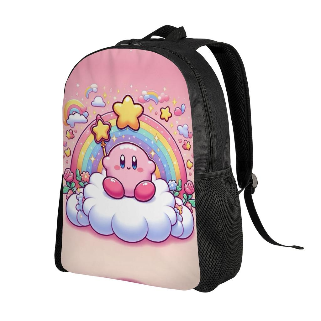 K-Kirbys Laptop Backpack Men Women Fashion Bookbag for School College Students Cartoon Bags
