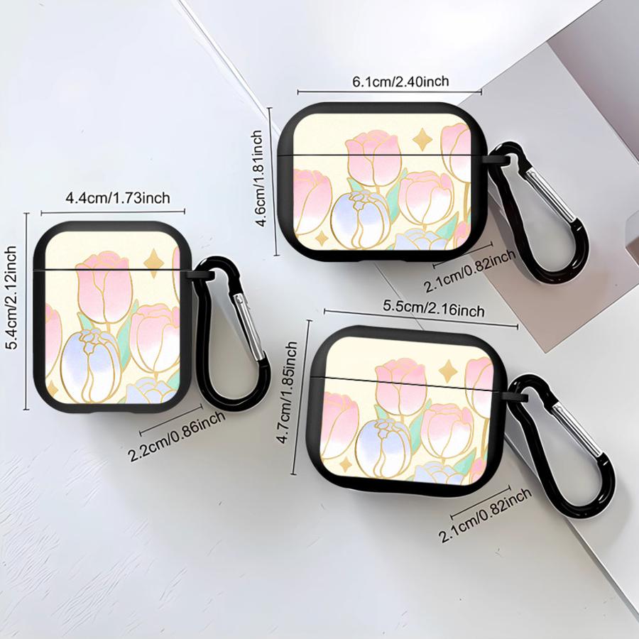Soft Earphone Cases Cover Case For Airpods Pro 4 2 1 3 Pro3 Pro2 Flower Gradient Color