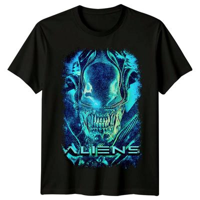 Alieni (1986) T-shirt Ispirata a Poster di Film Retro Classica Unisex