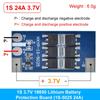 BMS 1S 12A 16A 24A 3.7V LiFePO4 Lithium Battery Protection Board 18650 4.2V Charging Voltage/Short Circuit/Overcharge Prevention