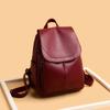 Schoolbag Fashion Backpack Women's 1011 New Versatile Large Capacity Soft Leather Backpack Student School Bag Outdoor Travel Ladies Bag