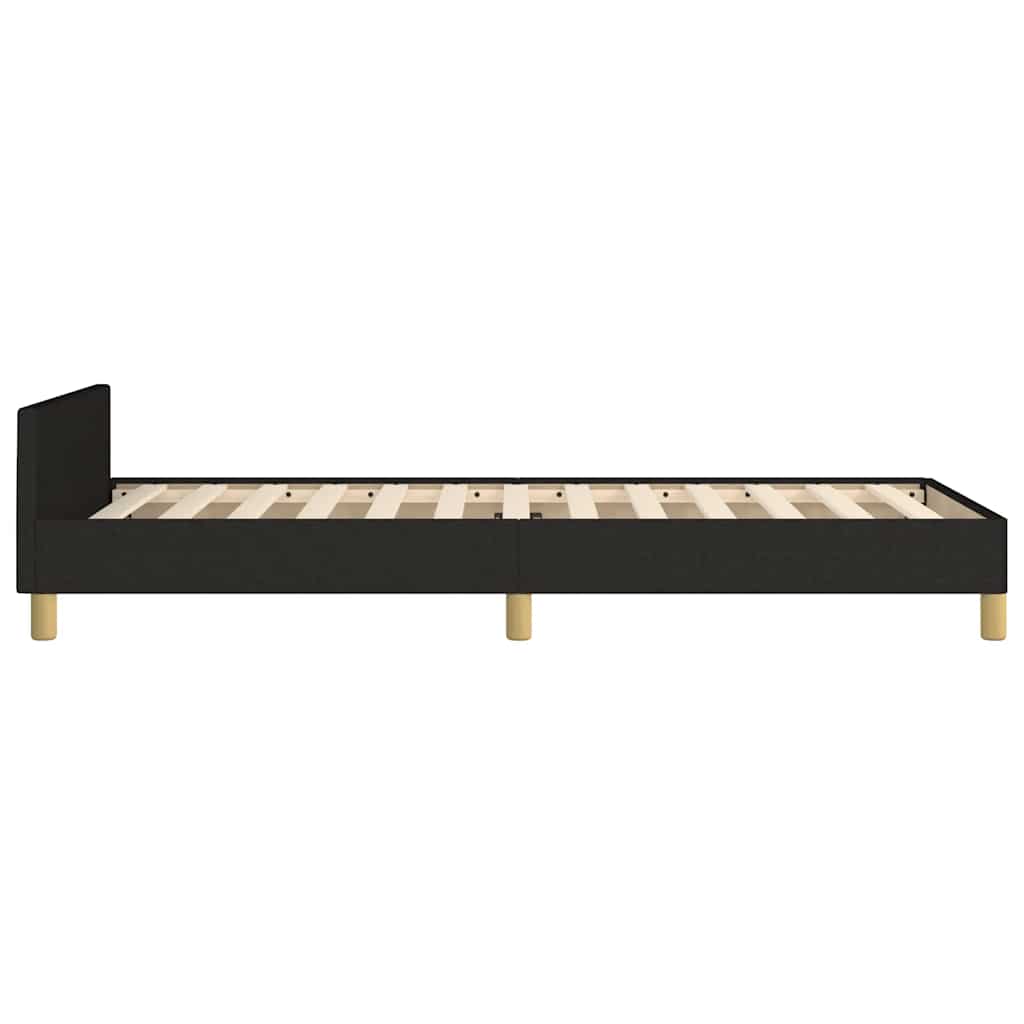 Vidaxl Struttura Letto Senza Materasso Nera 90X190 Cm Tessuto