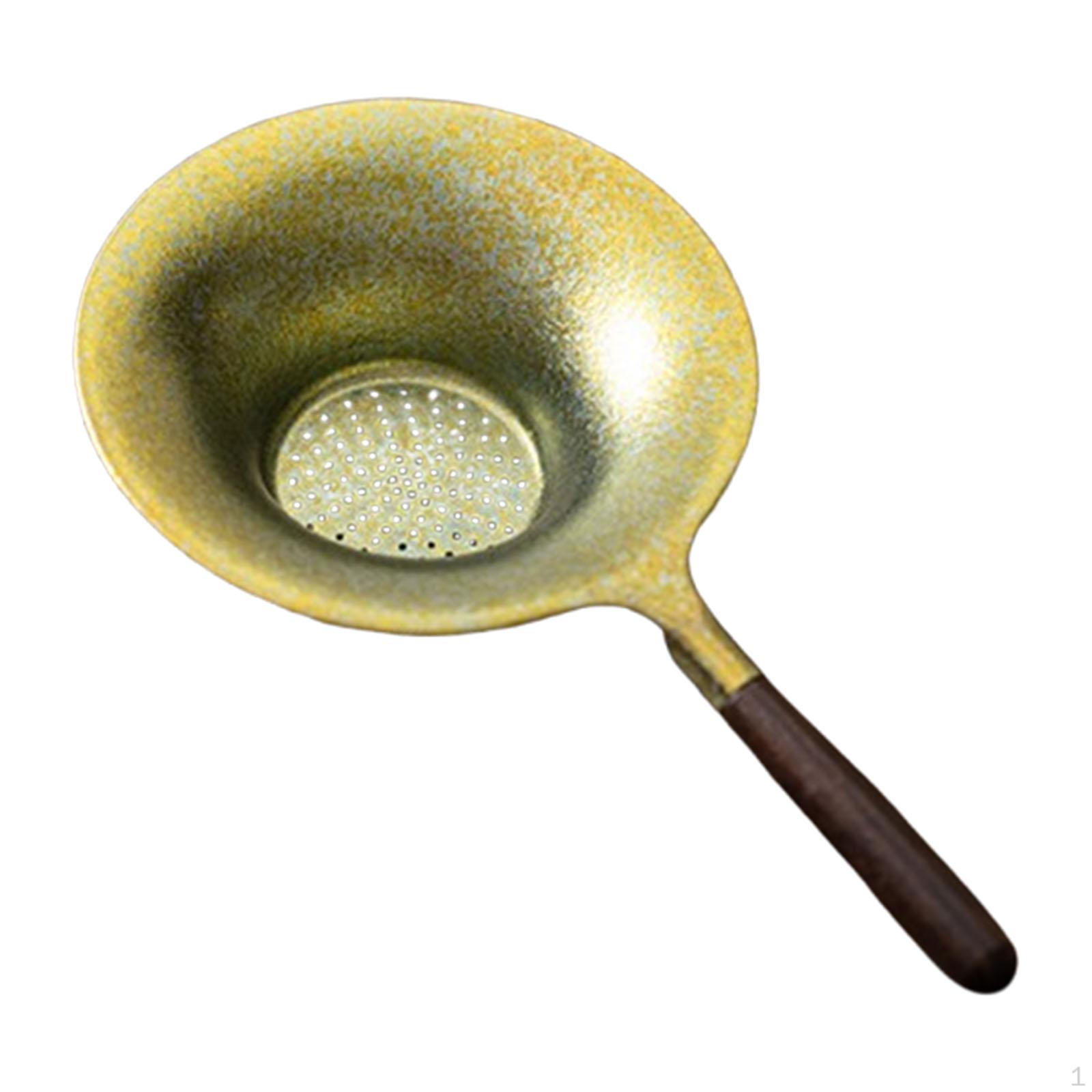 

Фільтр для чаю з чистого титану з ручкою для ситечка для соку, кухонних аксесуарів золотий