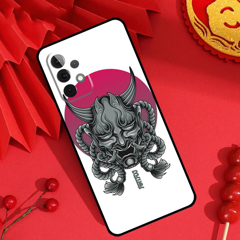 Samurai Oni Mask Case For Samsung Galaxy M21 M31 M35 M12 M13 M14 M15 M06 M16 M36 M56 M53 M32 M52 M55 M34 M54