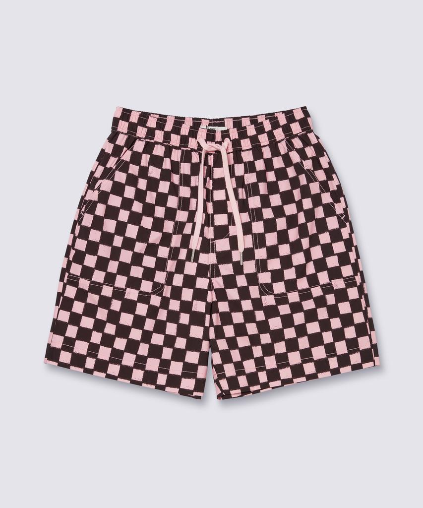 VANS Doodle Checker Shorts - Pink Black: Lilu Check / Vn000Qf7Fb01