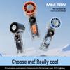 Portable Mini Silent Fan with Smart Display & USB Charging